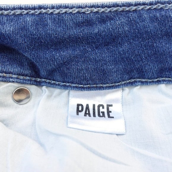 Skinny Jeans Women 26 Denim Ankle Crop Ultra Skinny Mid Rise Hoxton PAIGE Y2K - Picture 9 of 10